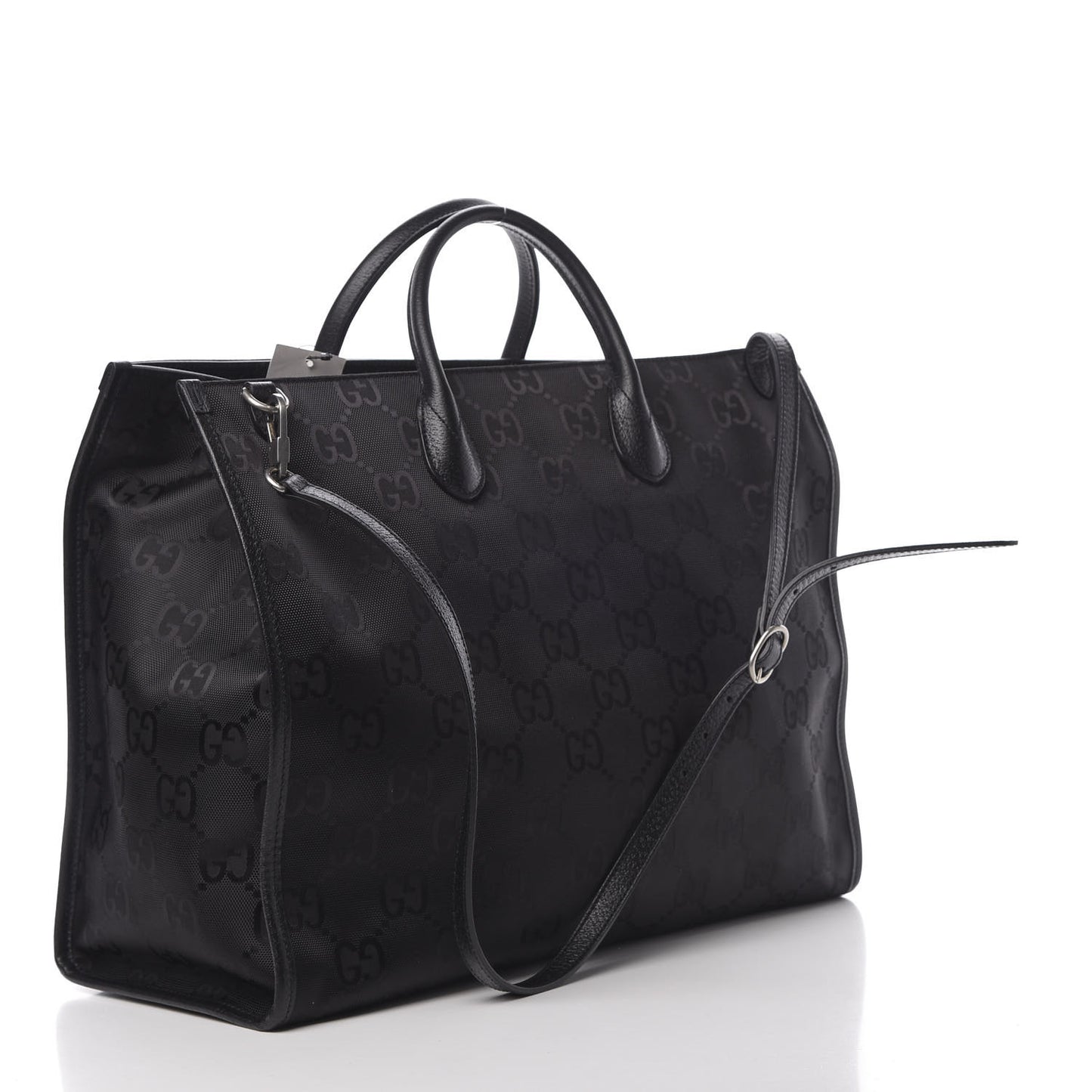 Econyl Nylon Monogram Large Off The Grid Tote Bag Black