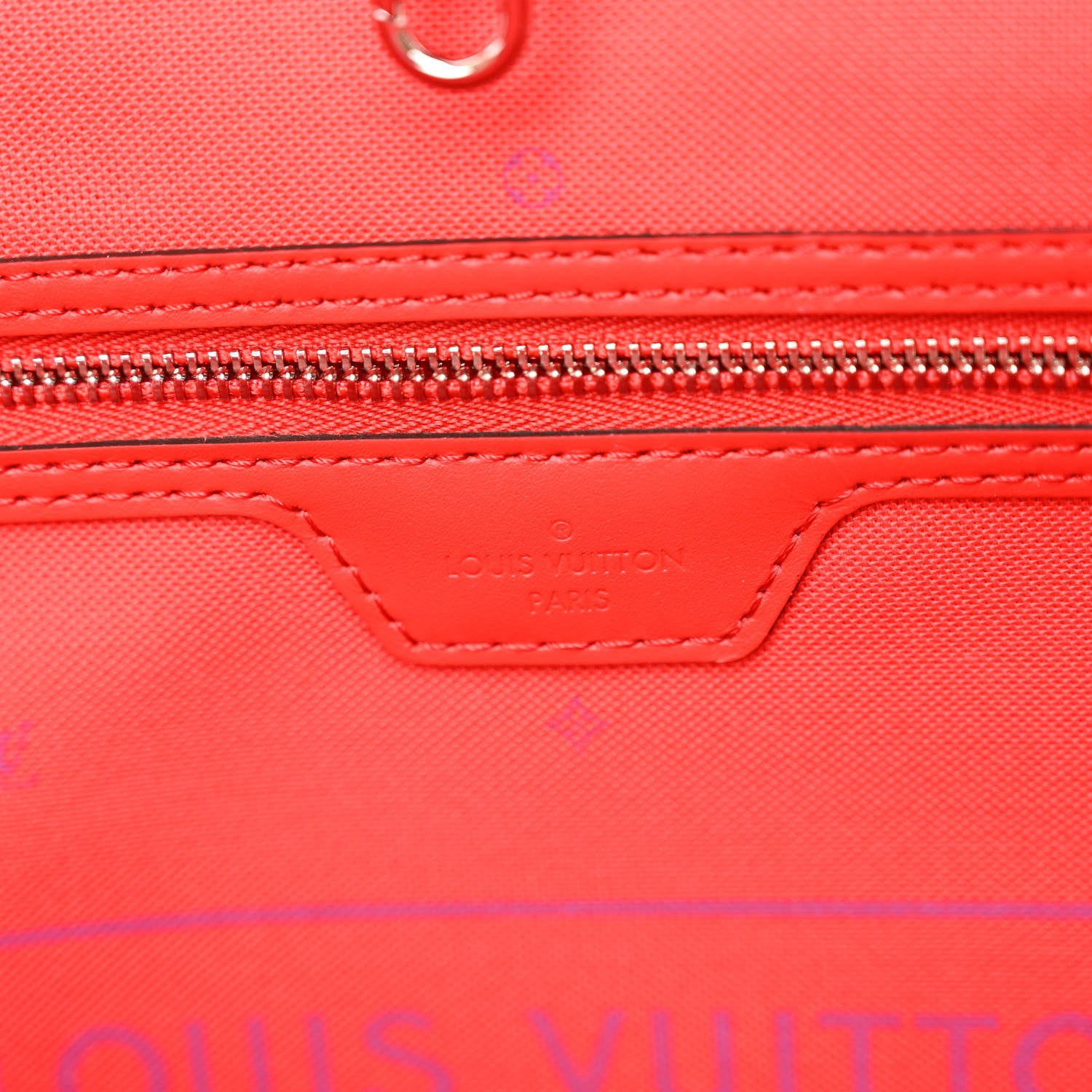 Louis Vuitton Monogram Escale Neverfull MM Rouge 7 of 10