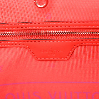 Louis Vuitton Monogram Escale Neverfull MM Rouge 7 of 10