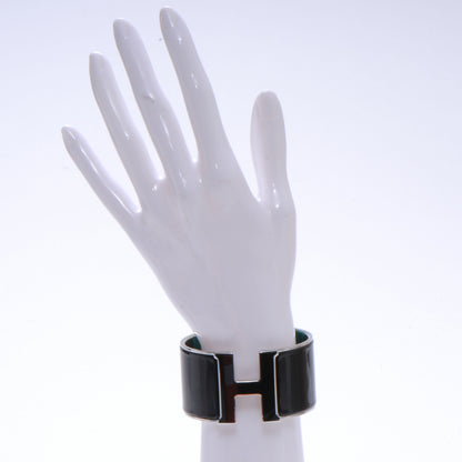 Hermes Enamel Extra Wide Clic Clac H Bracelet PM Black 2 of 6