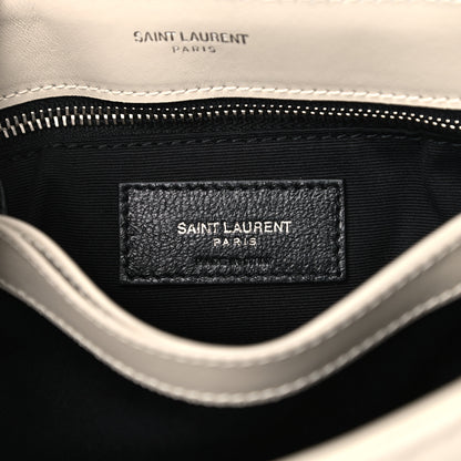 Saint Laurent Calfskin Y Quilted Monogram Toy Loulou Crossbody Bag Crema Soft 7 of 14