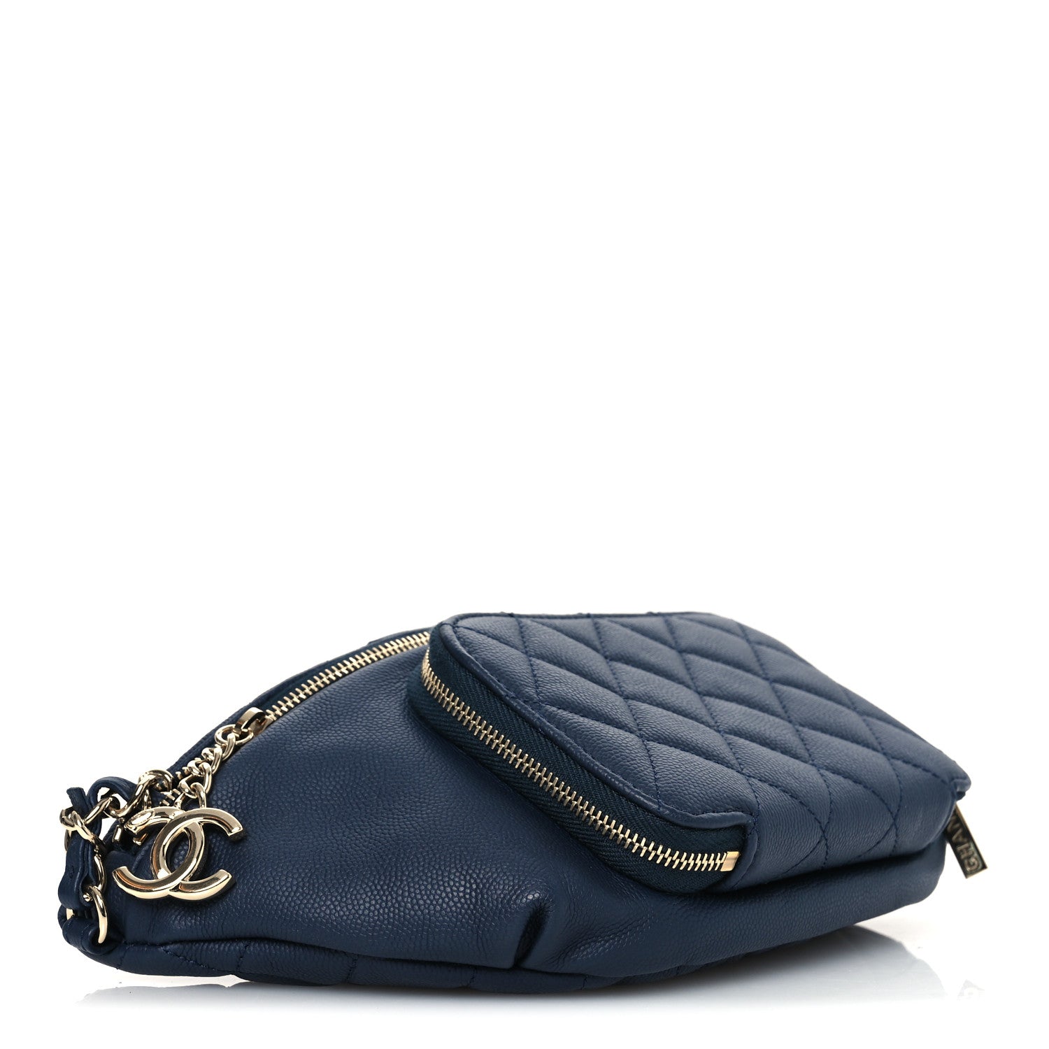 Chanel Caviar Quilted Business Affinity Waist Belt Bag Navy 4 of 10