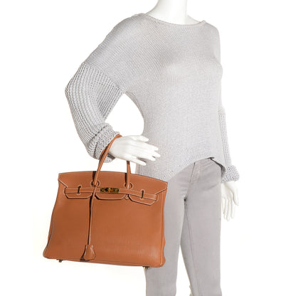 Hermes Togo Birkin 35 Gold 2 of 23
