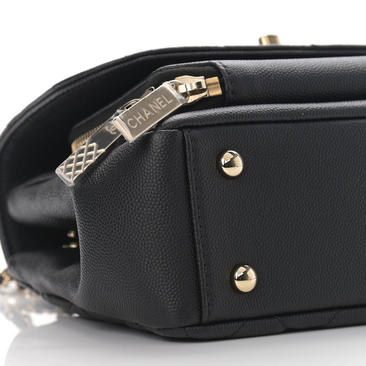 Caviar Quilted Small Business Affinity Flap Black