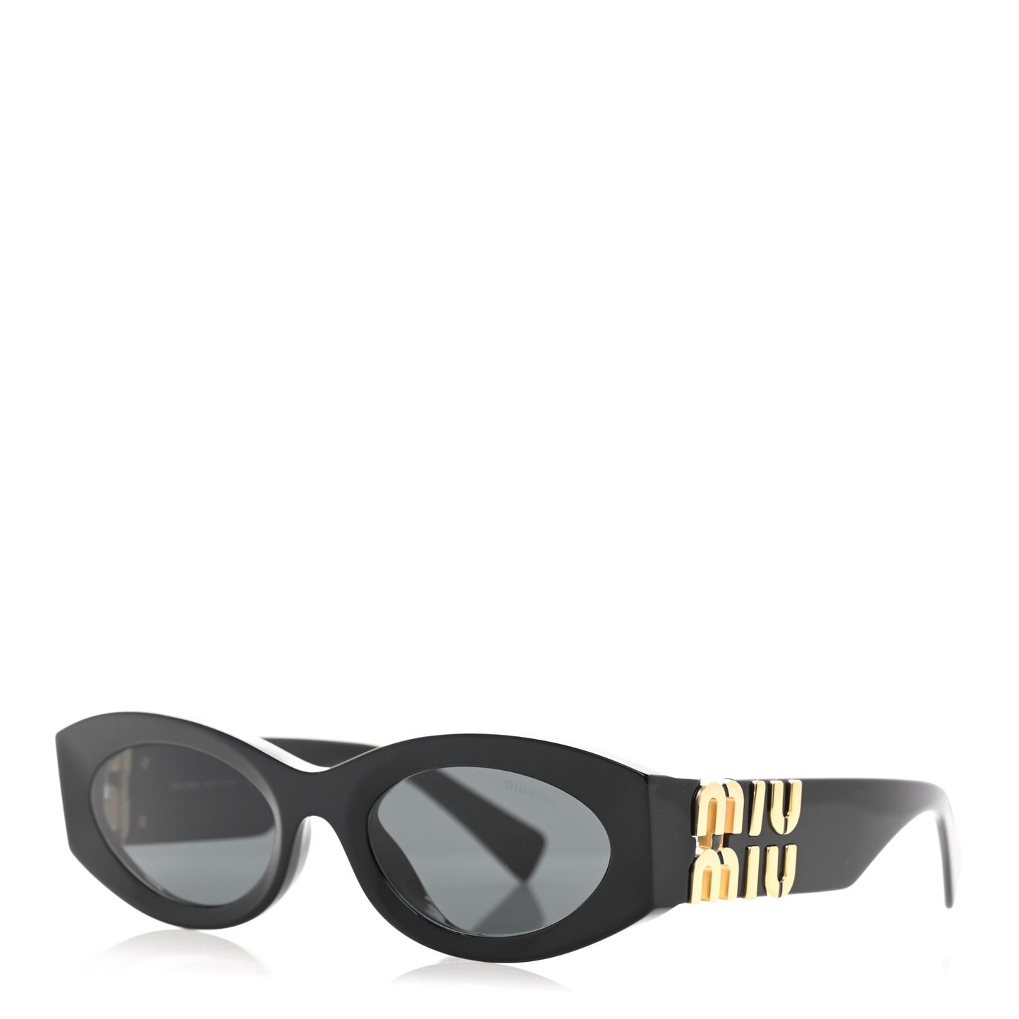 Acetate Oval Glimpse Sunglasses SMU11W Black