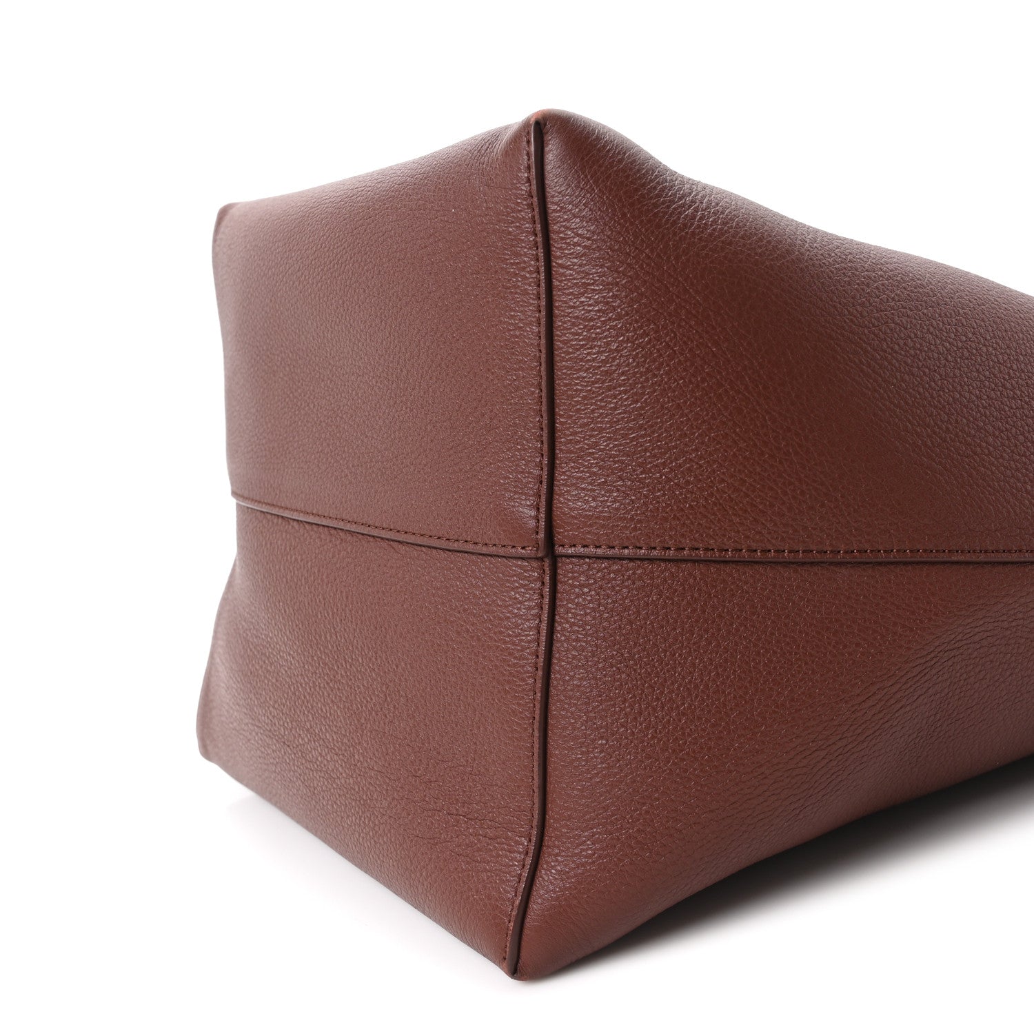 The Row Grained Calfskin Large N/S Park Tote Burnt Wood 10 of 10