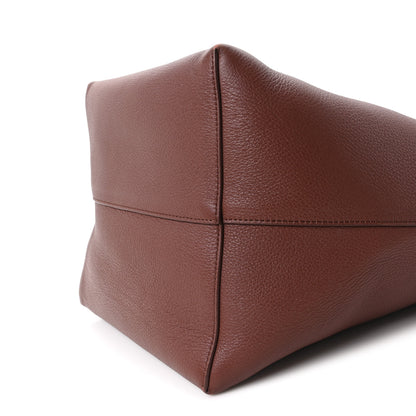 The Row Grained Calfskin Large N/S Park Tote Burnt Wood 10 of 10