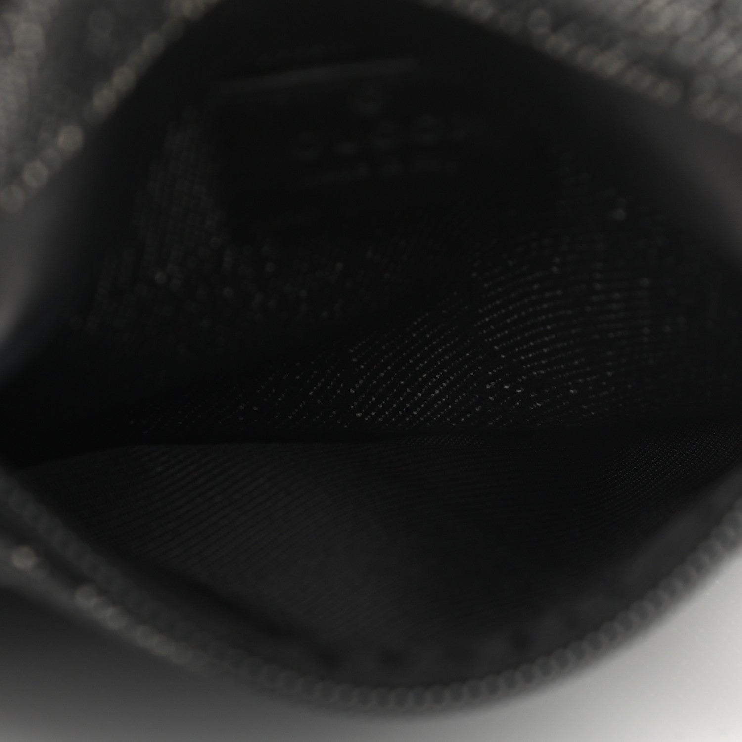 Gucci Denim Monogram Double Pocket Belt Bag Black 12 of 31