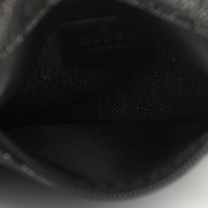 Gucci Denim Monogram Double Pocket Belt Bag Black 12 of 31