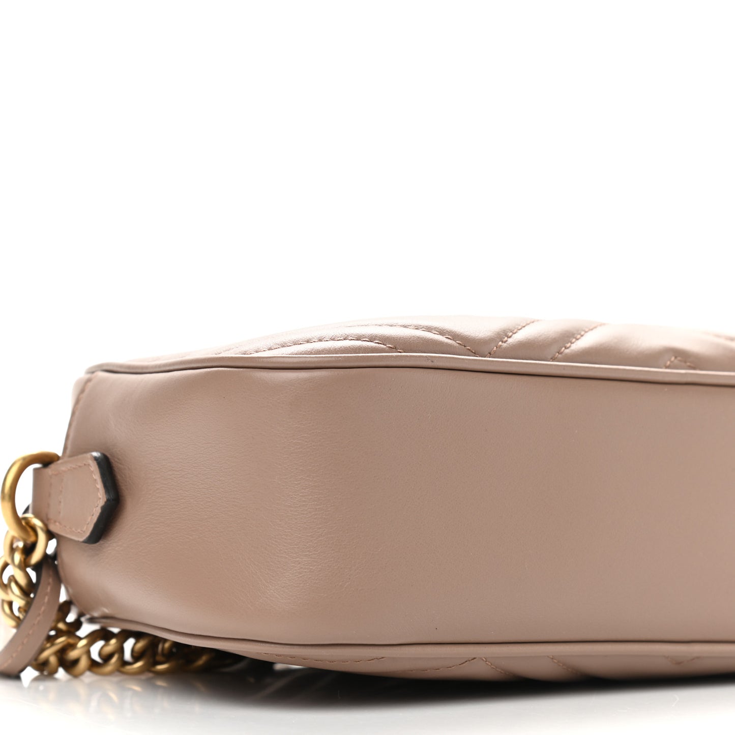 Calfskin Matelasse Small GG Marmont Chain Shoulder Bag Porcelain Rose