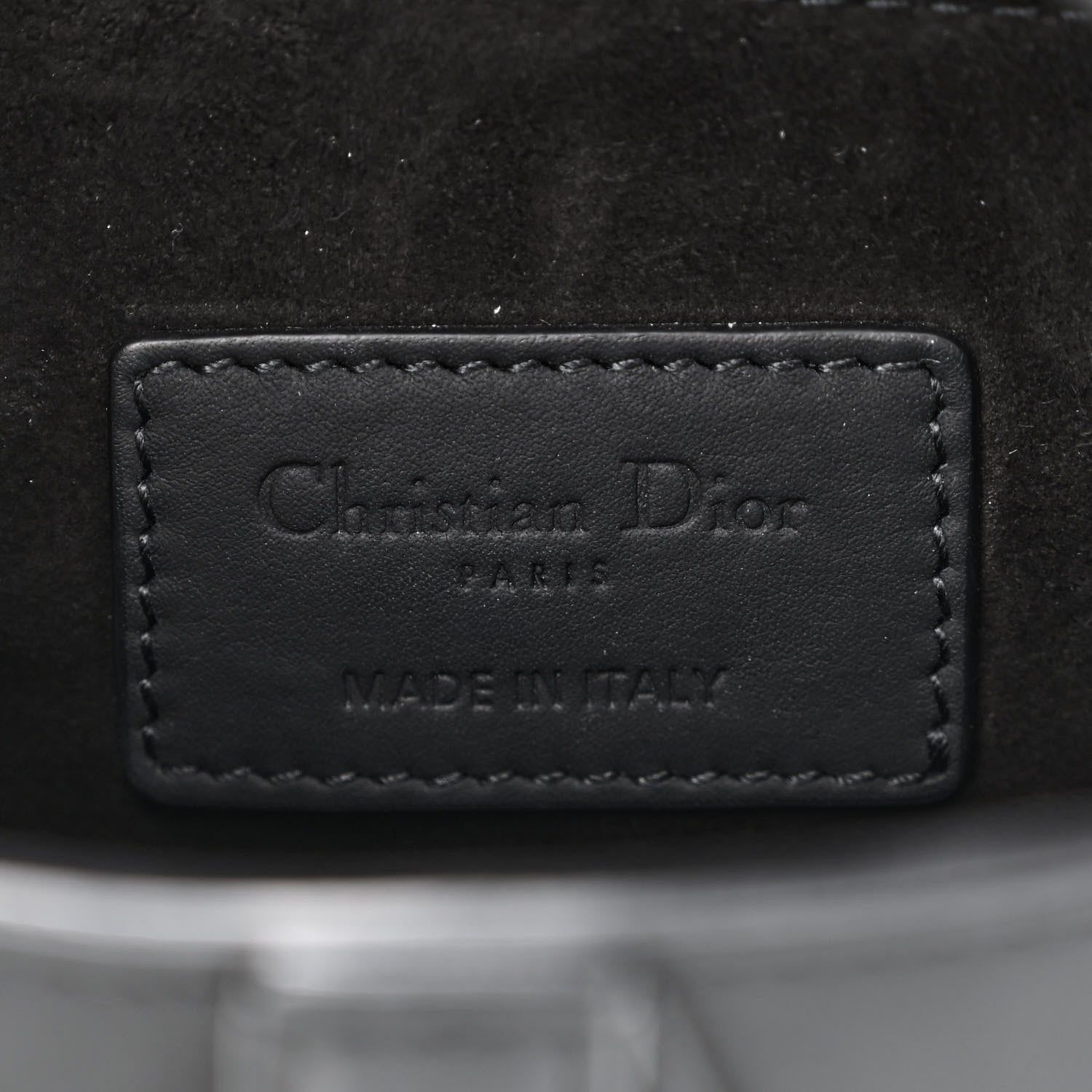 Christian Dior Ultra Matte Calfskin Mini Saddle Bag Black 6 of 10