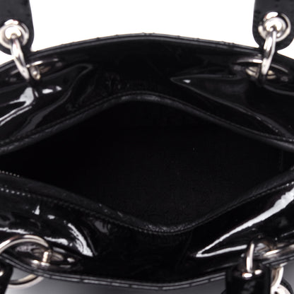 Christian Dior Patent Cannage Medium Lady Dior Black 5 of 10