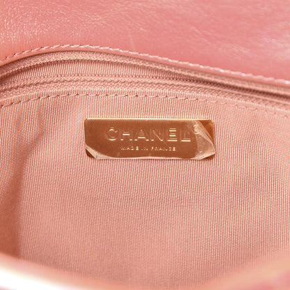 Chanel Iridescent Calfskin Quilted Medium 19 Flap Pink 6 of 10