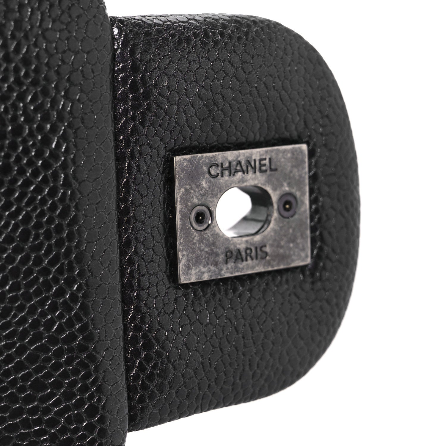 Chanel Iridescent Caviar Quilted Jumbo Easy Flap Grey 8 of 11