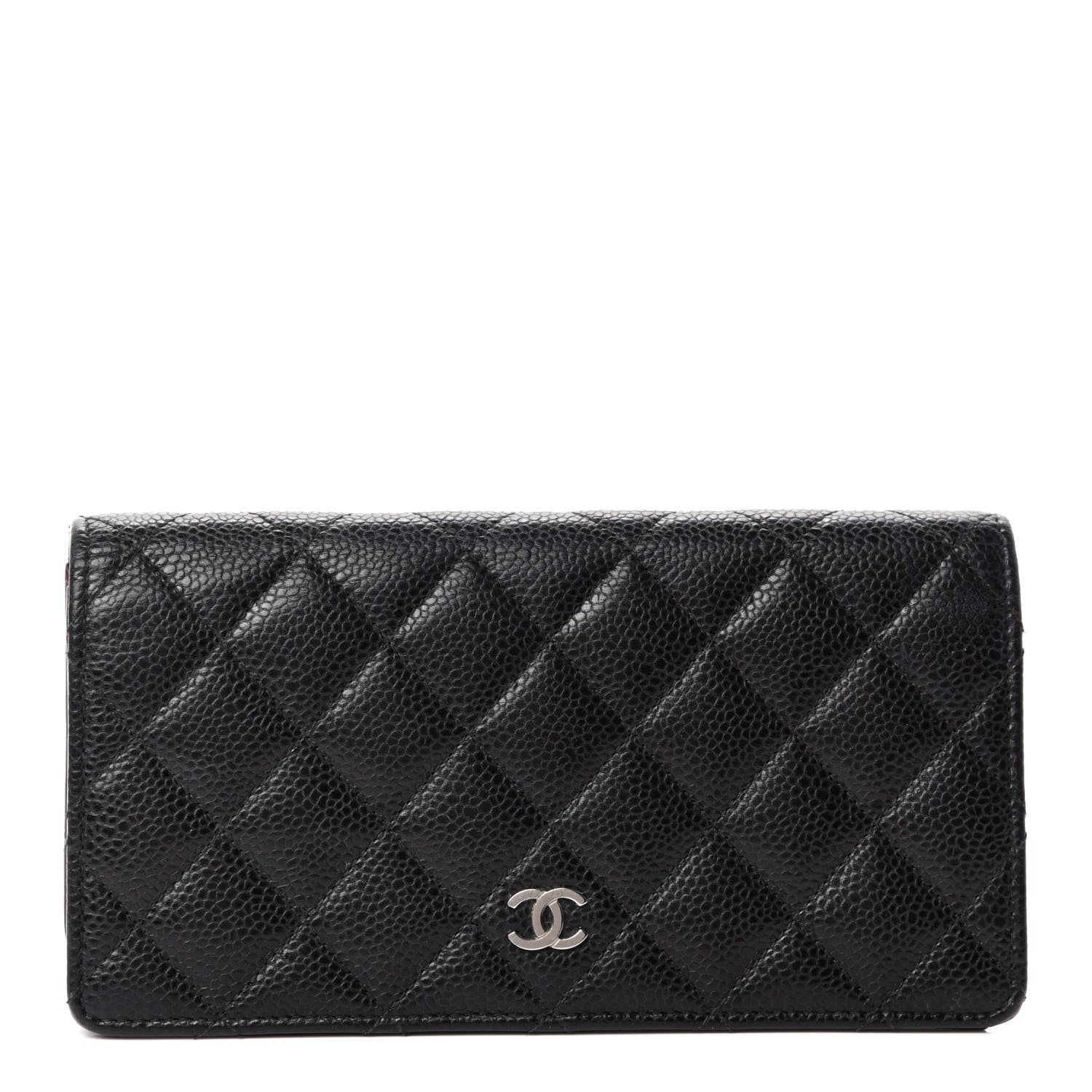 Chanel Caviar Quilted Yen Wallet Black 1 of 11