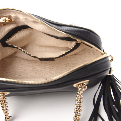 Gucci Pebbled Calfskin Small Soho Bowler Black 5 of 10