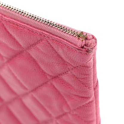 Chanel Caviar Quilted Medium Cosmetic Case Pink 14 of 15