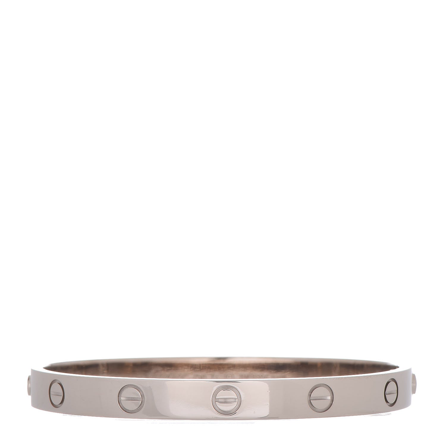 Cartier 18K White Gold LOVE Bracelet 17 1 of 7