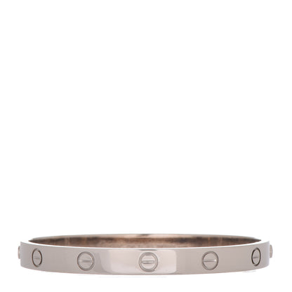 Cartier 18K White Gold LOVE Bracelet 17 1 of 7