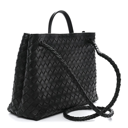 Bottega Veneta Nappa Intrecciato Medium Andiamo Shoulder Bag Black 3 of 12
