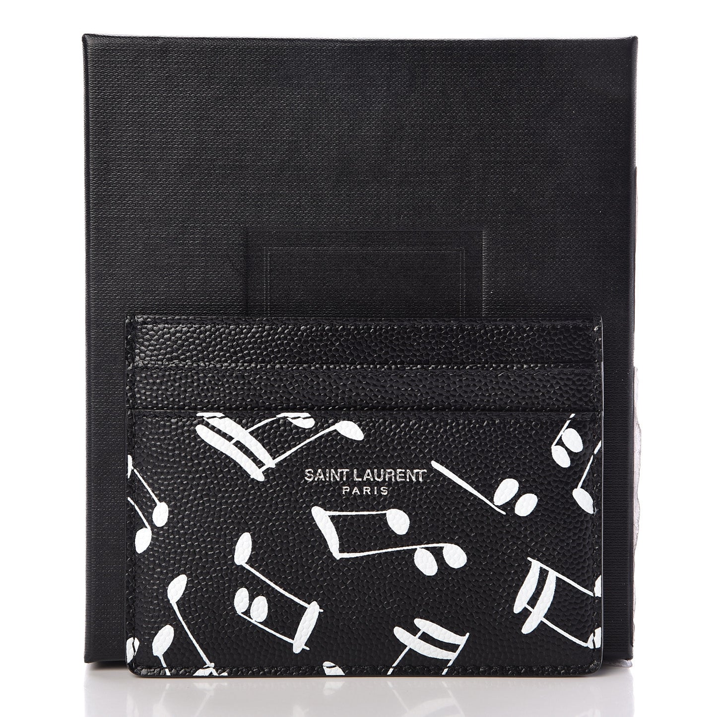 Grain de Poudre Musical Notes Credit Card Case Black