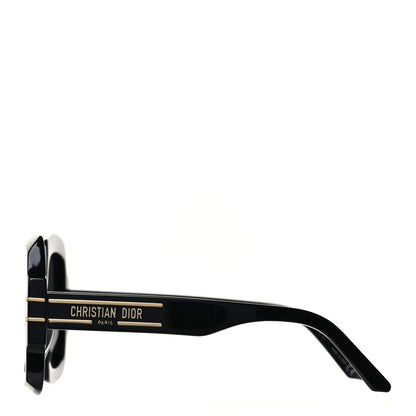 Christian Dior Acetate Diorsignature S1U Square Sunglasses Black 2 of 6
