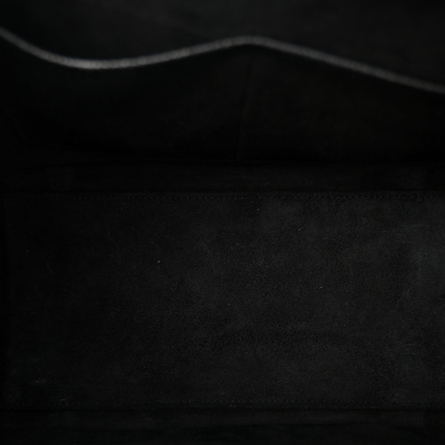 Drummed Calfskin Micro Luggage Black