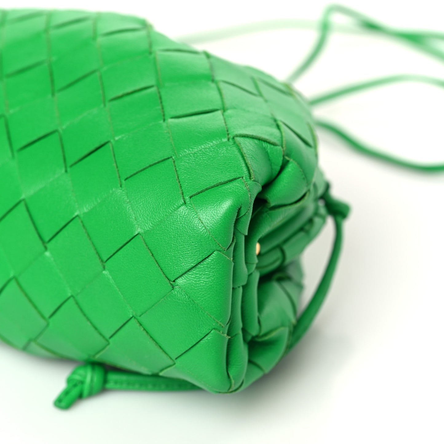 Nappa Intrecciato The Mini Pouch Clutch Parakeet