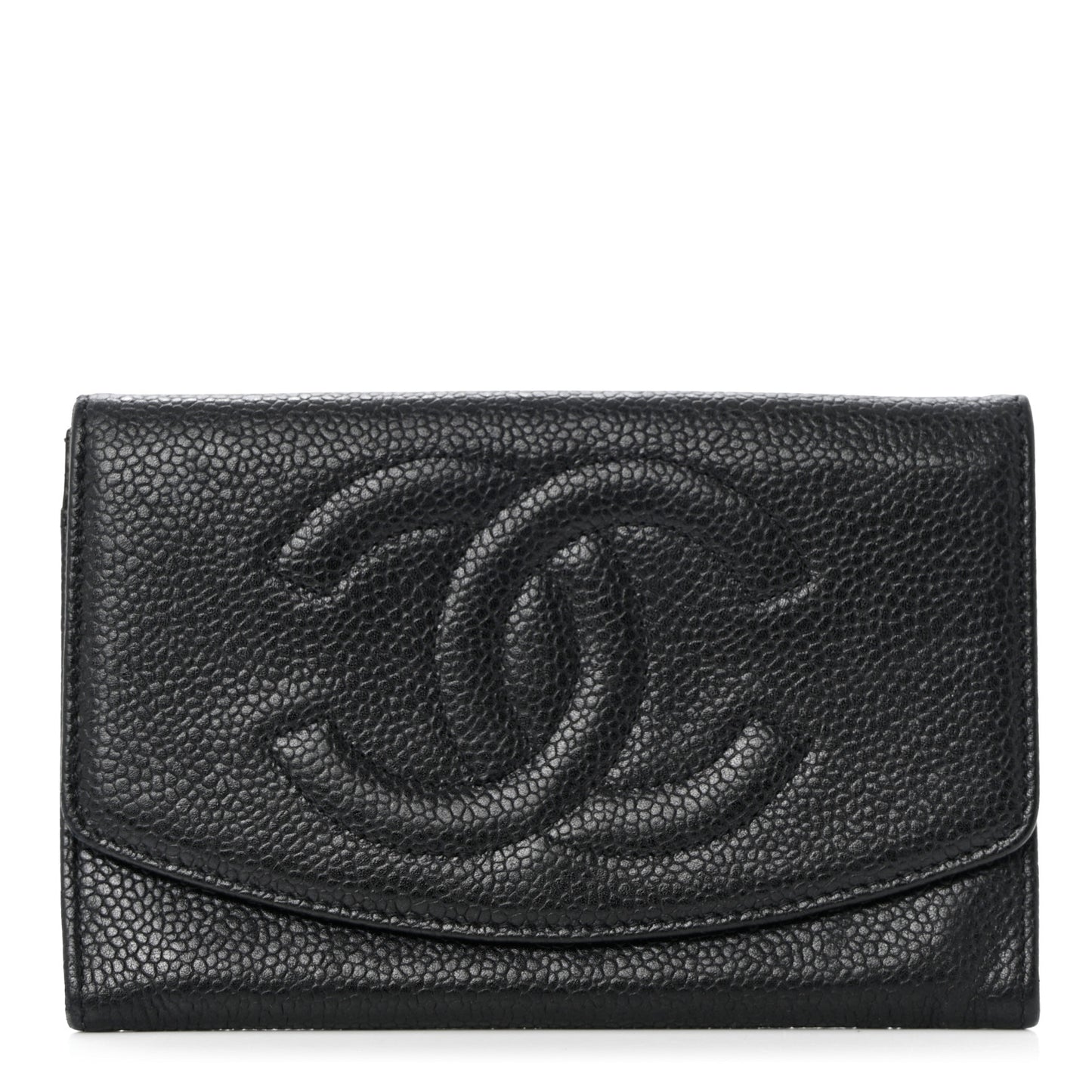 Caviar Timeless CC Compact Wallet Black