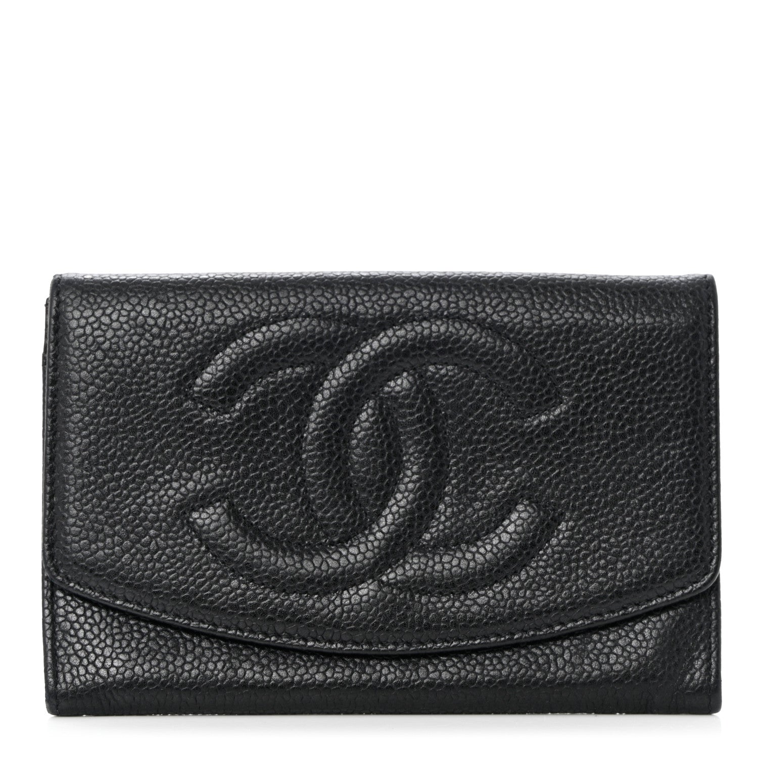 Chanel Caviar Timeless CC Compact Wallet Black 1 of 8