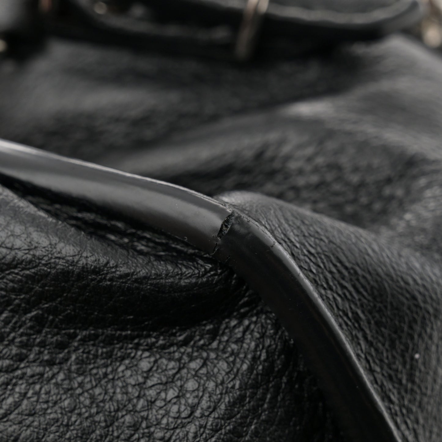Calfskin Papier Mini A4 Zip Around Tote Black