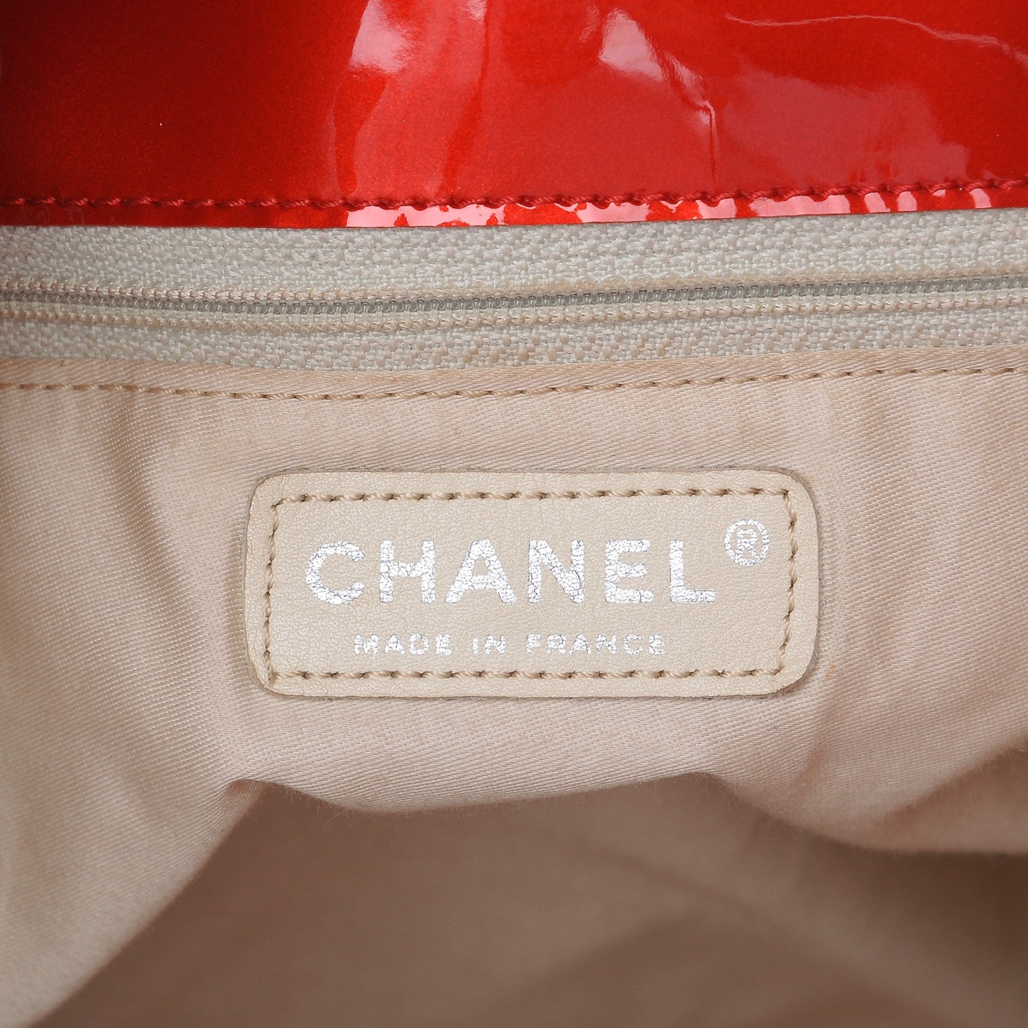 Chanel Patent Crystal Strass Bonbons Tote Red 6 of 7