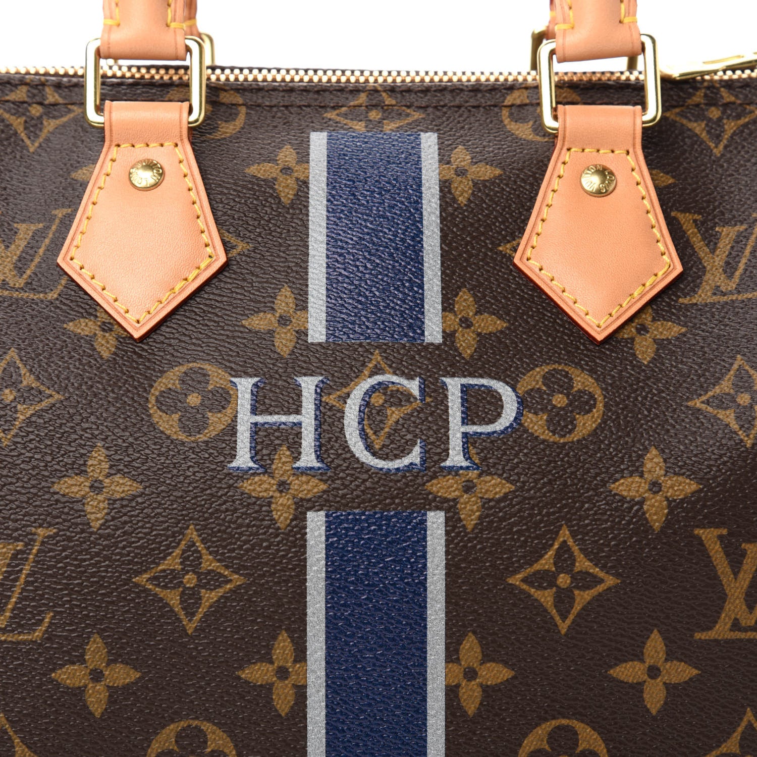 Louis Vuitton Monogram My LV Heritage Speedy Bandouliere 25 Bleu Marine Gris 10 of 10