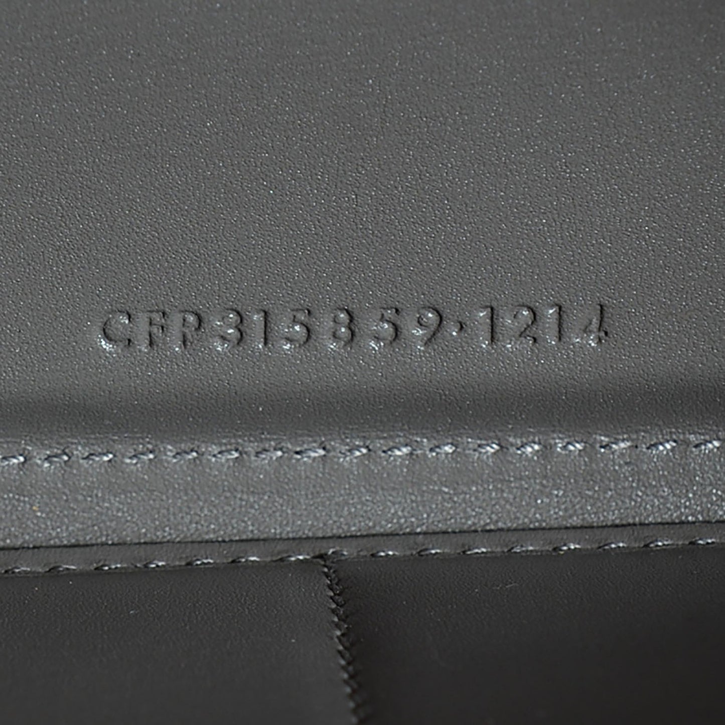 Calfskin Classic Zip Around Wallet Light Grey