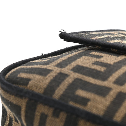 Fendi Fabric Jacquard FF 1974 Medium Baguette Tobacco Moro Black 12 of 12