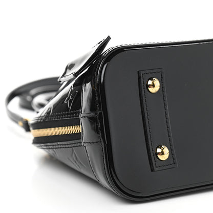 Louis Vuitton Vernis Alma BB Noir Magnetique 9 of 11