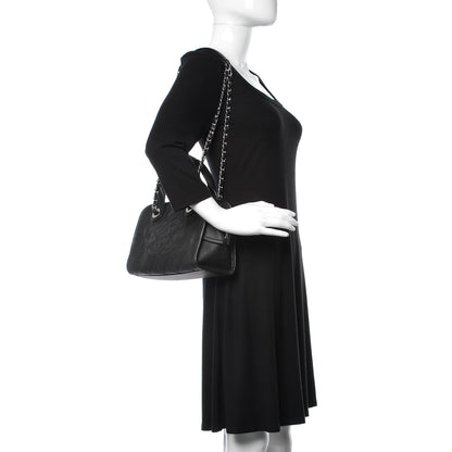 Chanel Caviar Quilted Small Deauville Bowling Bag Black 2 of 16