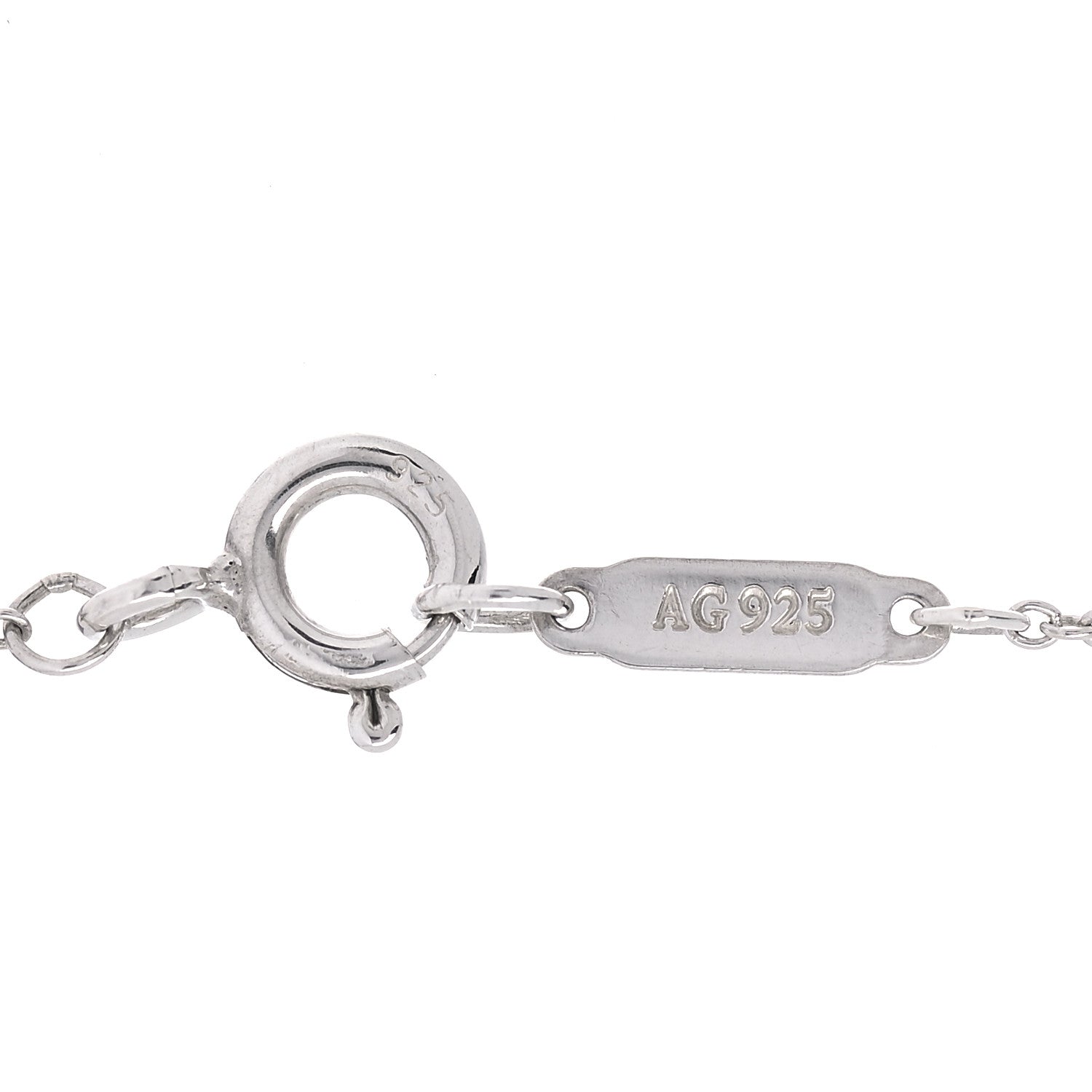 Tiffany Sterling Silver 1837 Interlocking Circles Pendant Necklace 5 of 7