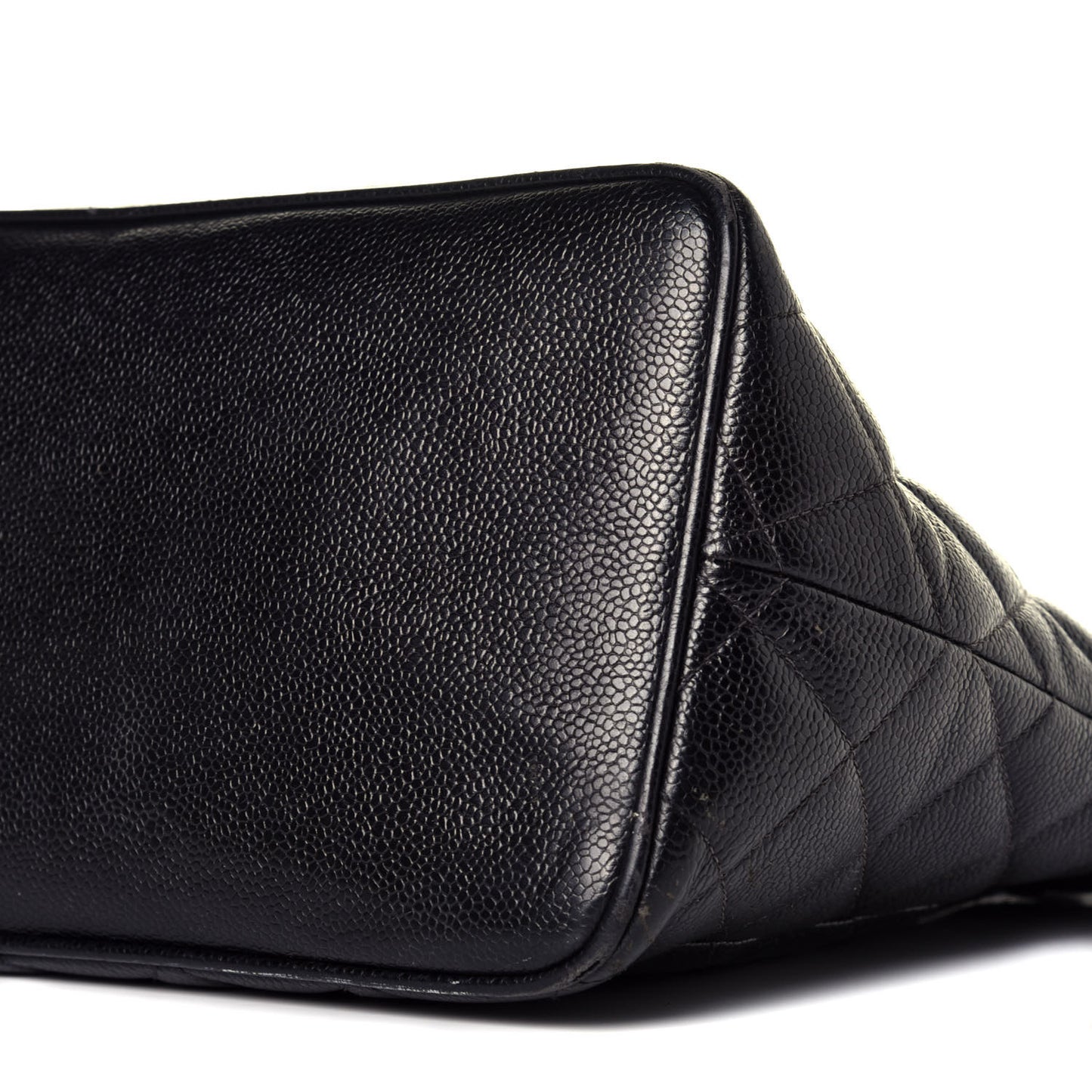 Caviar Quilted Medallion Tote Black