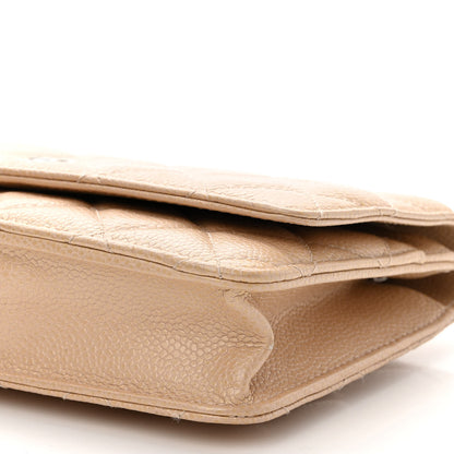 Chanel Caviar Quilted Wallet On Chain WOC Beige 11 of 16