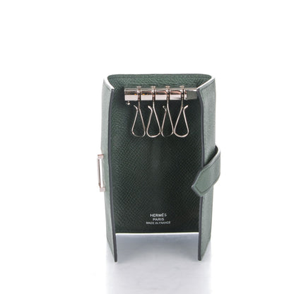 Hermes Epsom Bearn Multicles 4 Key Holder Vert Anglais 5 of 8