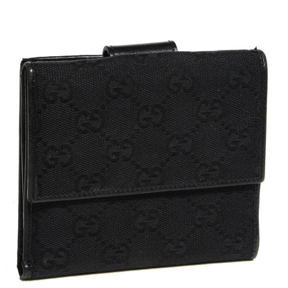 Gucci Monogram Compact Wallet Black 3 of 7
