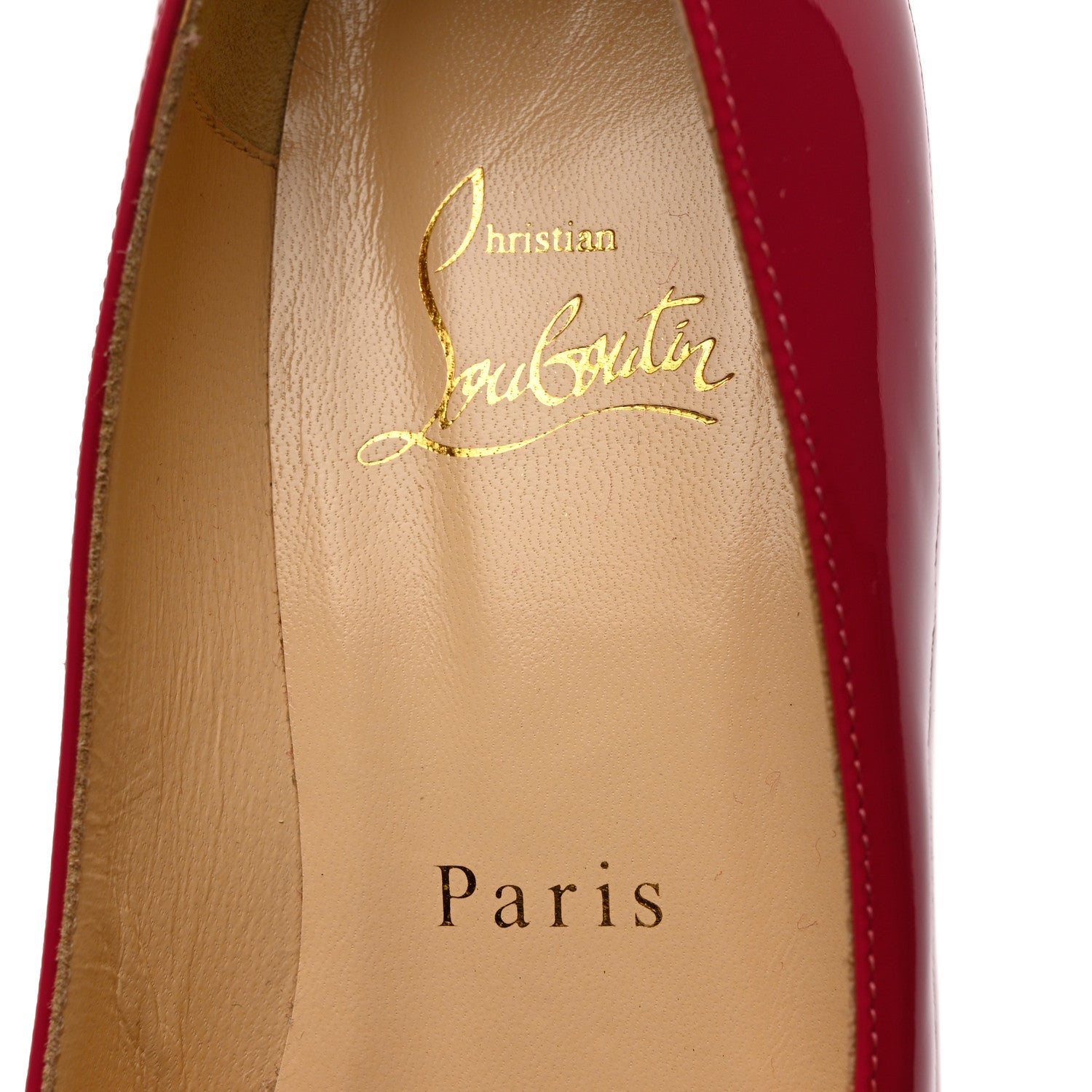 Christian Louboutin Patent Bibababy Flats 37 Rosa 6 of 11