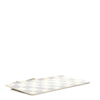 Louis Vuitton Damier Azur Felicie Chain Wallet Zippered Insert Rose Ballerine 3 of 5