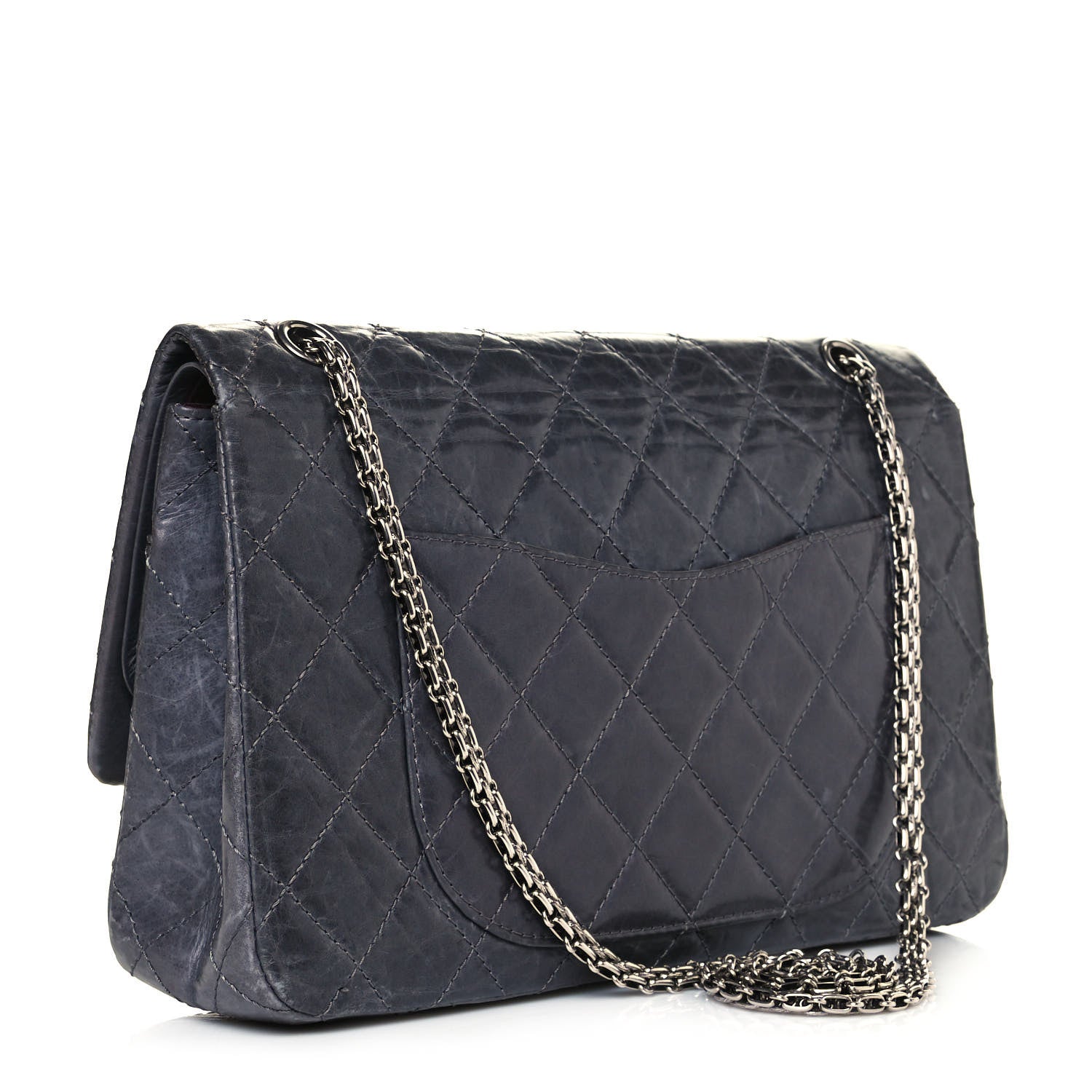 Chanel Aged Calfskin 50th Anniversary 2.55 Reissue 227 Flap Gris 3 of 23