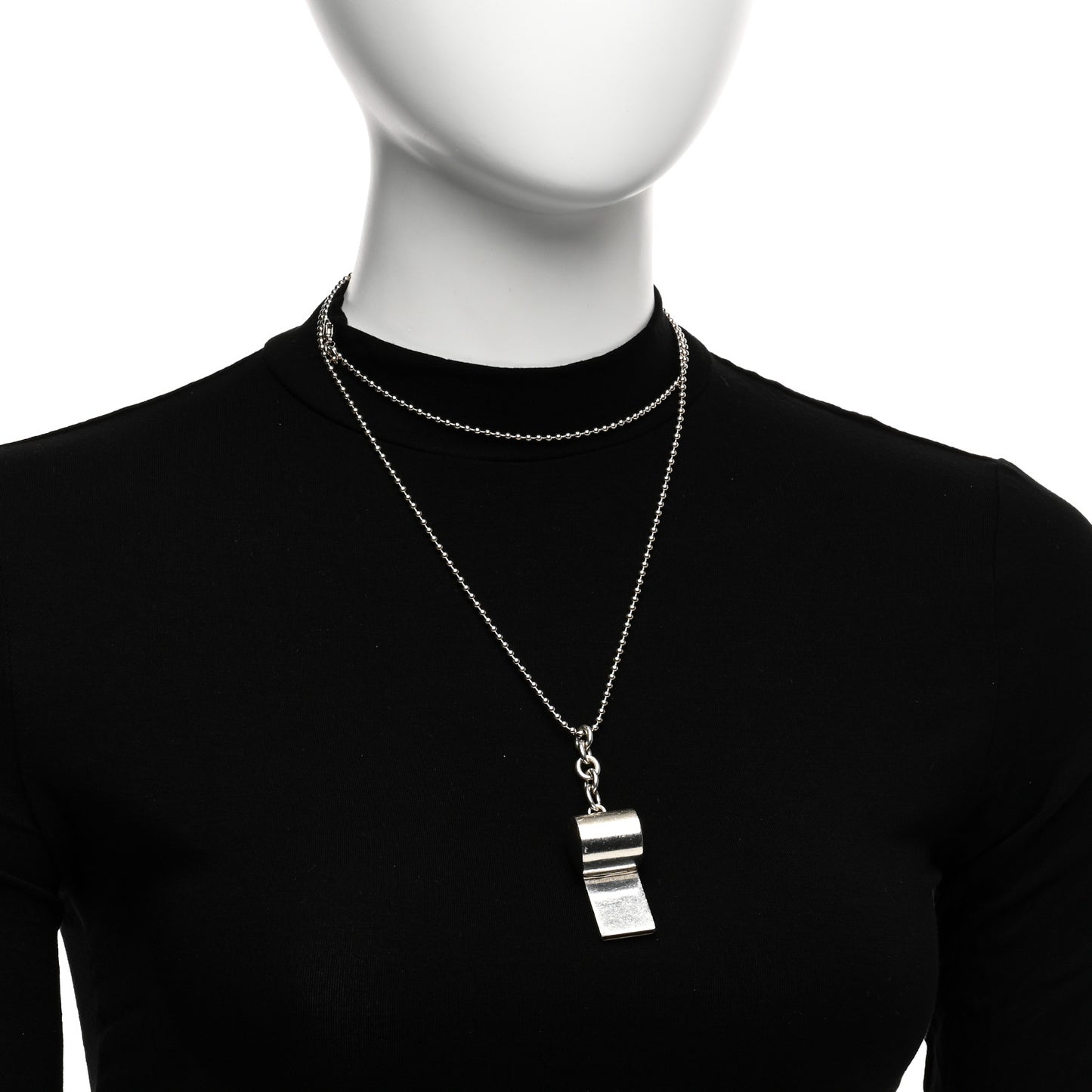 Sterling Silver 1837 Whistle Pendant Necklace