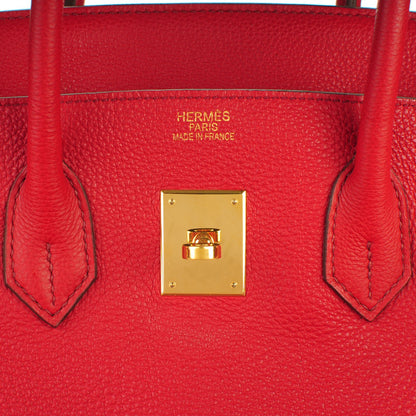 Hermes Togo Birkin 35 Rouge Garance 8 of 26