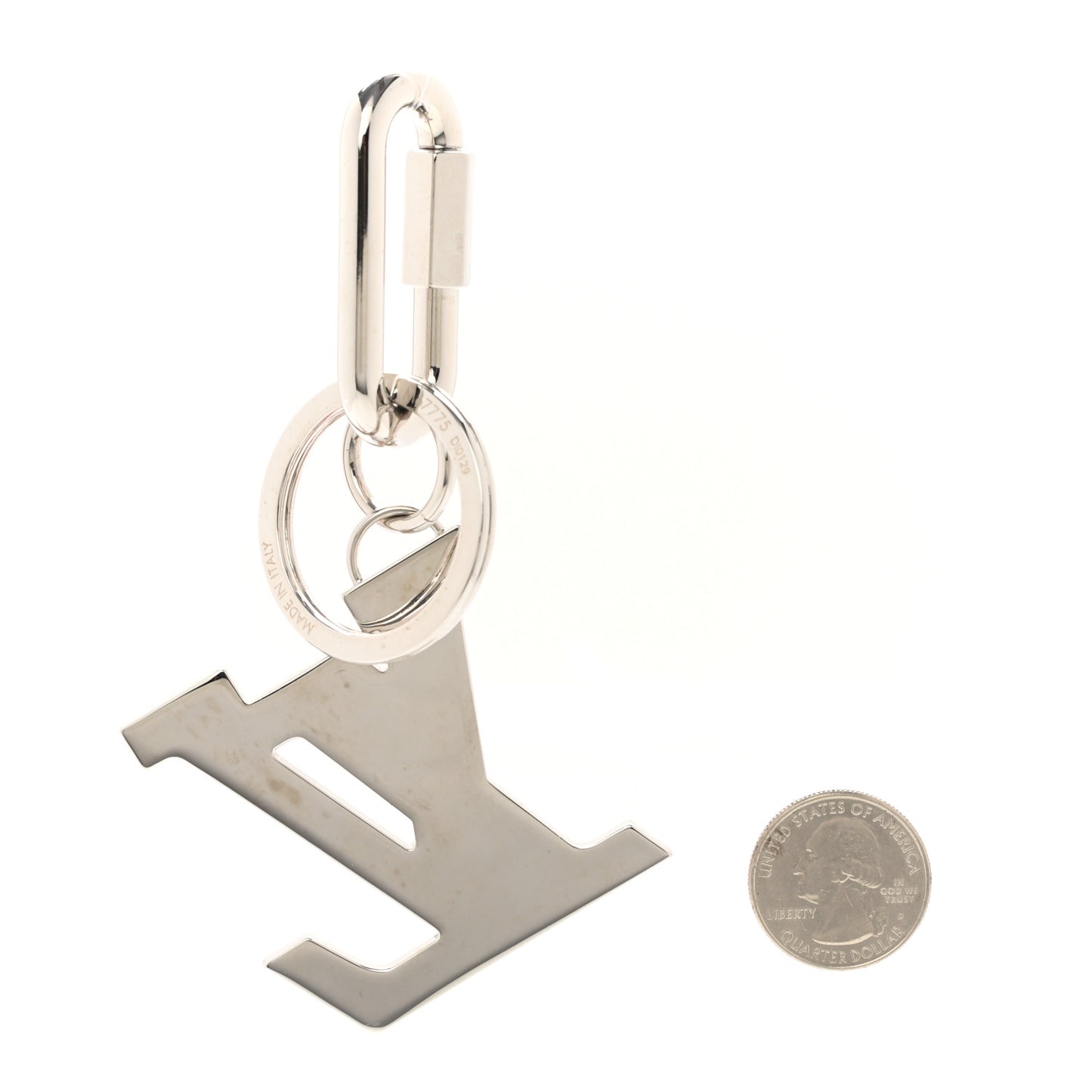 LV Soft Bag Charm Key Holder Orange