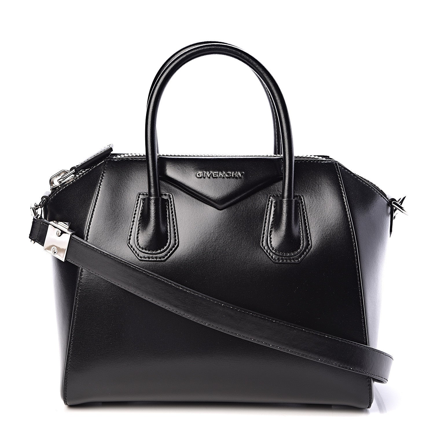 Givenchy Shiny Lord Calfskin Small Antigona Black 1 of 10