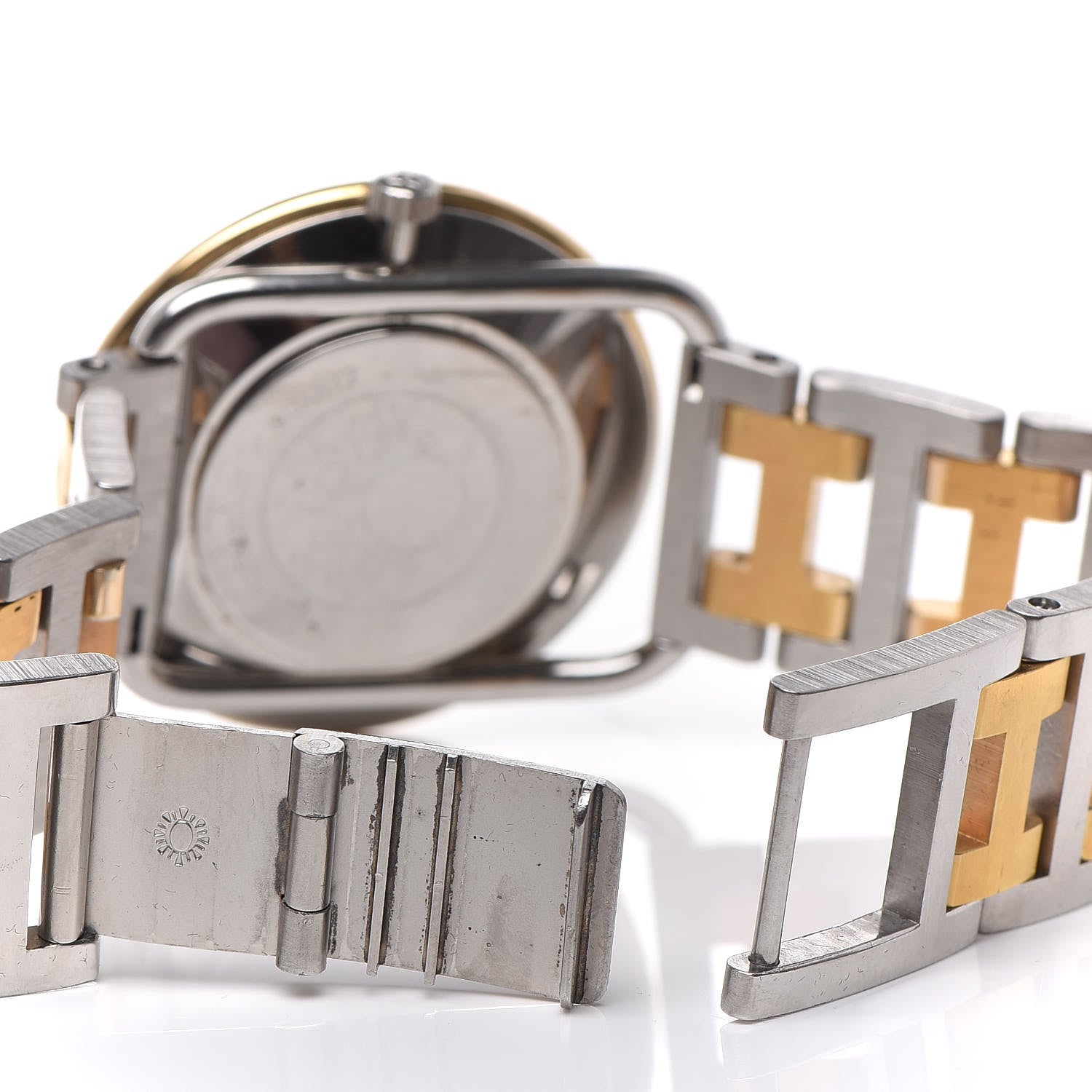Hermes Stainless Steel 33mm Arceau Clipper Quartz Watch Gold 5 of 6